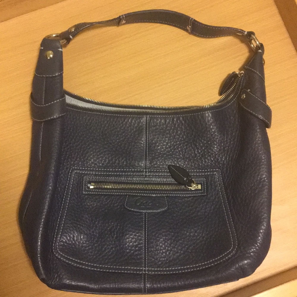 Coach navy blue purse